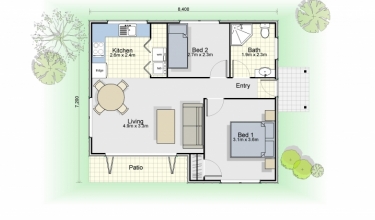 Fantail Floorplan | Prefab Homes