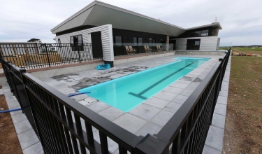 View from the pool | Home builders new plymouth